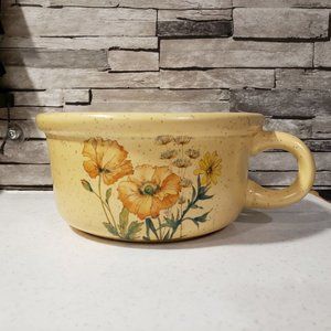TREASURE CRAFT Wildflowers Soup Mug Bowl - 5 1/4" #858 USA Crockery Inc